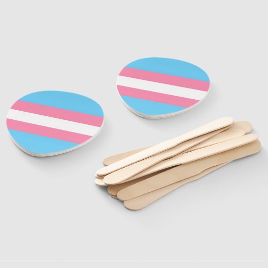 trans party decor hand fans handwaaier (Niet-gemonteerd)