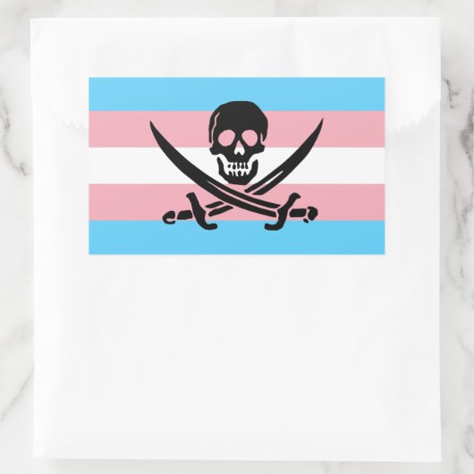 Trans Pirate Pride Sticker (Tas)