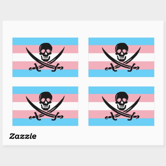 Trans Pirate Pride Sticker (Vel)