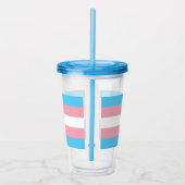 Trans Pride. Acryl Drinkbeker (Rechts)