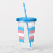 Trans Pride. Acryl Drinkbeker (Links)