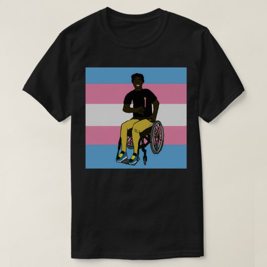 Trans Pride ASL American Sign T-shirt (Design voorkant)