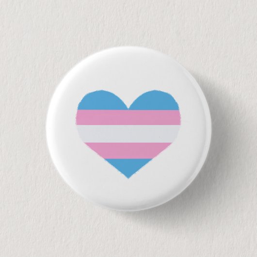 Trans Pride Badge Ronde Button 3,2 Cm (Voorkant)