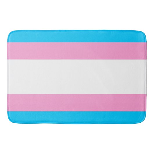 Trans Pride Badmat: Omarm Elke Kleur Badmat (Voorkant)
