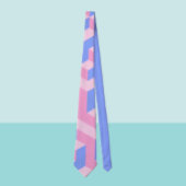 Trans Pride Block Stropdas: Modern Pride Statement Stropdas