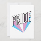 Trans Pride Burst Feestdagenkaart (Voorkant)