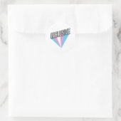 Trans Pride Burst - Inclusief Ronde Sticker (Tas)