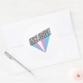Trans Pride Burst - Inclusief Ronde Sticker (Envelop)