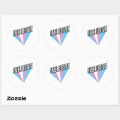 Trans Pride Burst - Inclusief Ronde Sticker (Vel)
