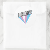 Trans Pride Burst - Inclusief Ronde Sticker (Tas)