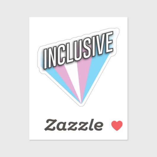 Trans Pride Burst - Inclusief Sticker (Vel)