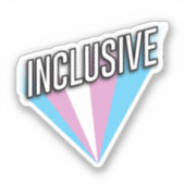 Trans Pride Burst - Inclusief Sticker (Voorkant)