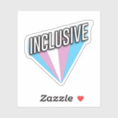 Trans Pride Burst - Inclusive Sticker (Vel)