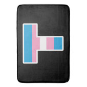 Trans Pride Capital T Bath Mat (Voorkant Verticaal)