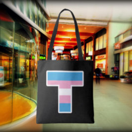 Trans Pride Capital T-Canvas tas