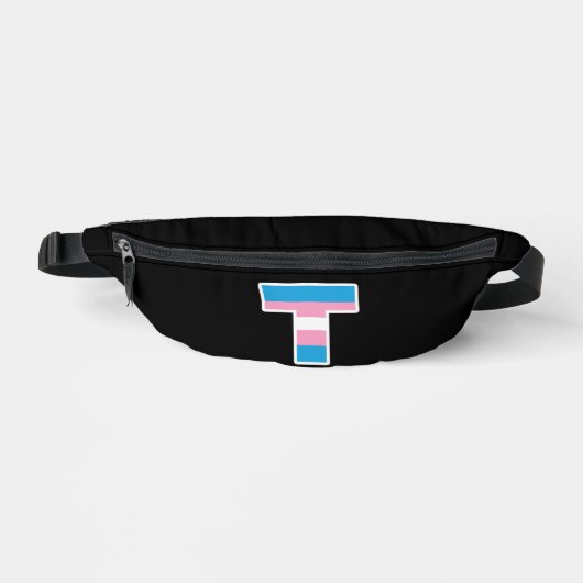 Trans Pride Capital T Fanny Pack Heuptasje (Voorkant)