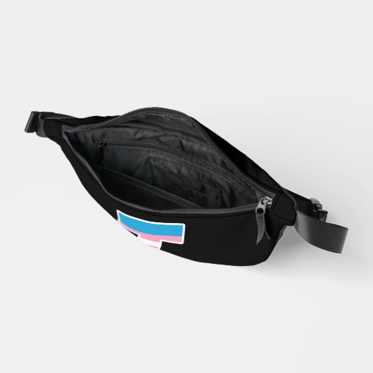 Trans Pride Capital T Fanny Pack Heuptasje (Open)