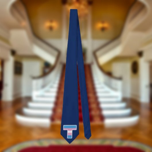 Trans Pride Capital T Necktie Stropdas