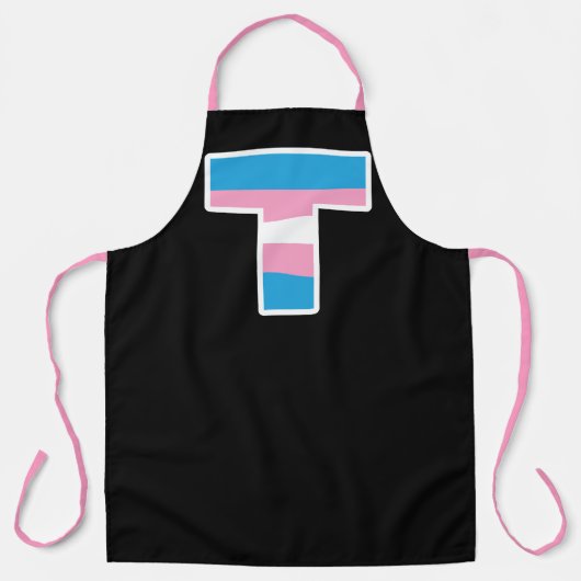 Trans Pride Capital T-Schort Schort (Voorkant)