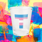 Trans Pride Capital T Shot Glass Shot Glas