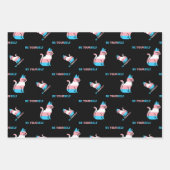Trans Pride Cat - Wees jezelf Inpakpapier Vel (Voorkant 2)