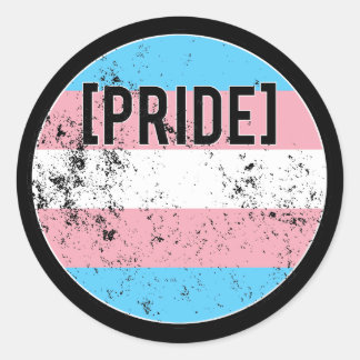 Trans Pride Cirkel Ronde Sticker