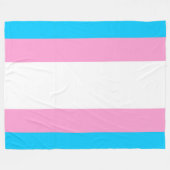 Trans Pride Cozy Fleece Deken (Voorkant (Horizontaal))