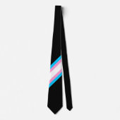 Trans Pride Diagonale Das: Trots en Strijdvaardig Stropdas (Voorkant)