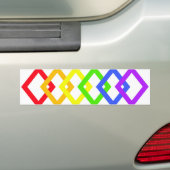 TRANS PRIDE DIAMONDS copy Bumpersticker (Op auto)