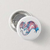 Trans Pride Dragon Ronde Button 3,2 Cm (Voorkant /achterkant)