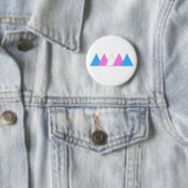 Trans Pride driehoekje Ronde Button 5,7 Cm (In situ)