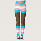 Trans Pride Faux Shorts & Benen Leggings (Voorkant)