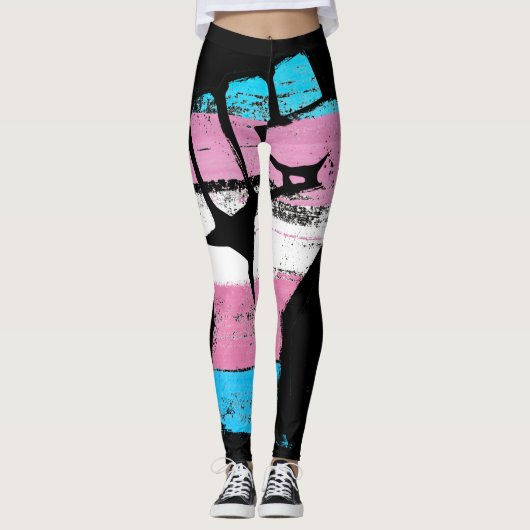 Trans Pride Fist Leggings (Voorkant)