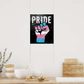 Trans Pride Fist Poster (Keuken)