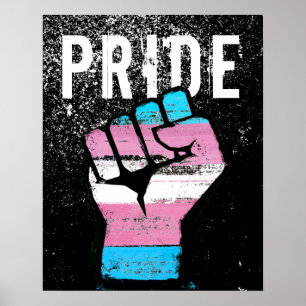 Trans Pride Fist Poster
