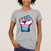 Trans Pride Fist T-shirt (Voorkant)