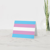 Trans Pride Flag Bedankkaart (Voorkant)