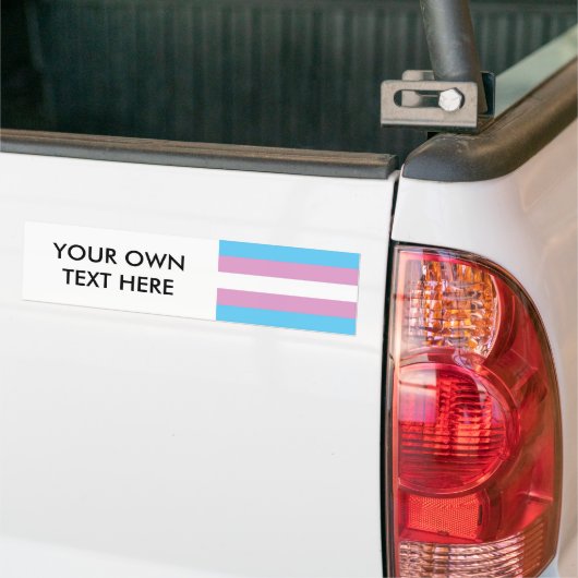 Trans Pride Flag Bumpersticker (Op Truck)