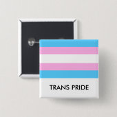 Trans Pride Flag Button (Voorkant /achterkant)