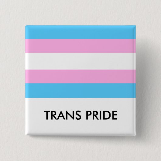 Trans Pride Flag Button (Voorkant)