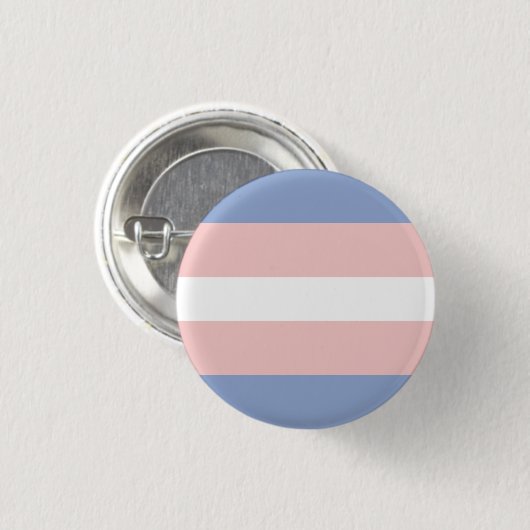 Trans Pride Flag Button Pin (Voorkant /achterkant)