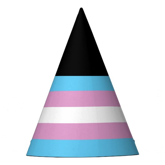 Trans Pride Flag Feesthoedjes (Voorkant)