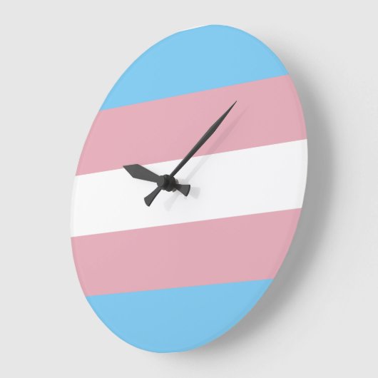 Trans Pride Flag Grote Klok (Hoek)