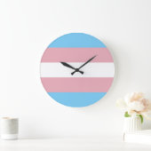 Trans Pride Flag Grote Klok (Huis)