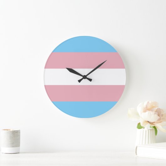 Trans Pride Flag Grote Klok (Huis)