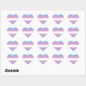 Trans Pride Flag Hart Sticker (Vel)