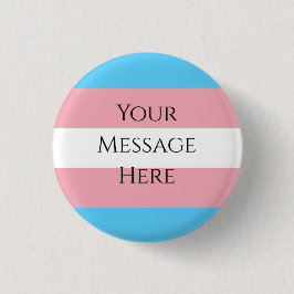  Trans Pride Flag - Huge Ronde Button 6,0 Cm