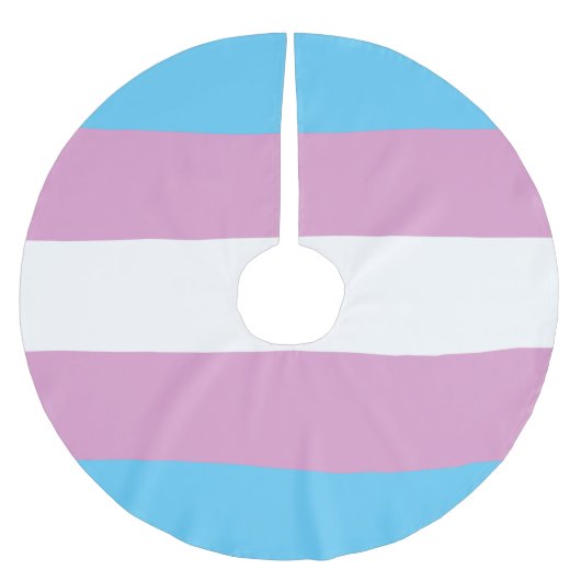 Trans Pride Flag Kerstboom Rok (Voorkant)