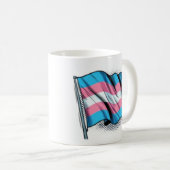 Trans Pride Flag Koffiemok (Voorkant rechts)