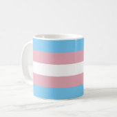 Trans Pride Flag Koffiemok (Voorkant links)
